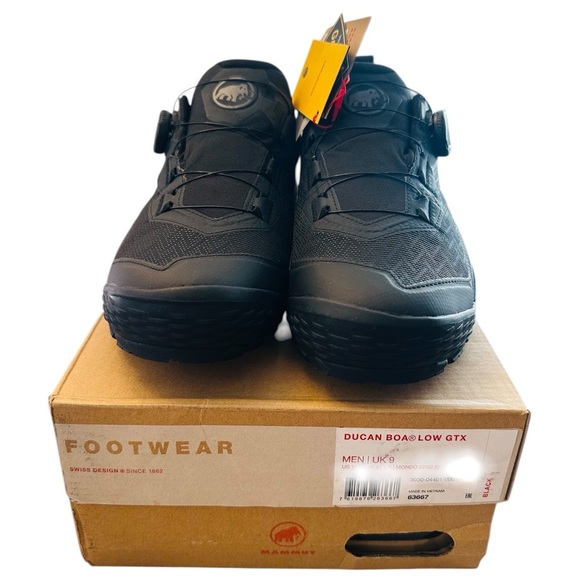 Mammut Other - Mammut Ducan Boa Low GTX Men's Trail Shoes - Black US 10 RARE! NIB!